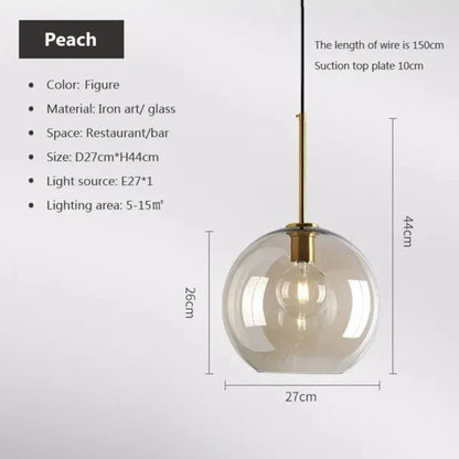 BowLift | NordicGlas - Modern Scandinavian Glass Pendant Lamp for Dining Room and Living Room