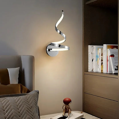 BowLift SpiralGlow: Elegant Spiral LED Wall Lights for Modern Homes