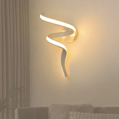 BowLift SpiralGlow: Elegant Spiral LED Wall Lights for Modern Homes