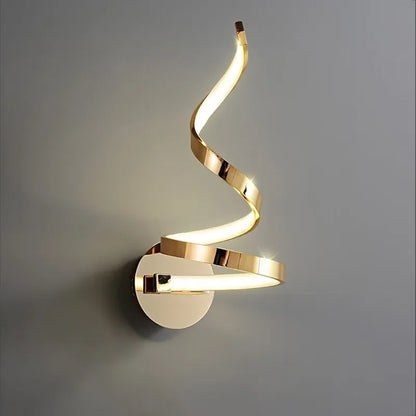 BowLift SpiralGlow: Elegant Spiral LED Wall Lights for Modern Homes