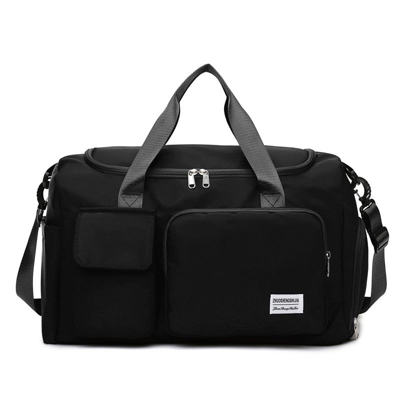 LZINA™ | Multi-Pocket Travel Bag, Sports and Gym Duffle with Separate Shoe Compartment