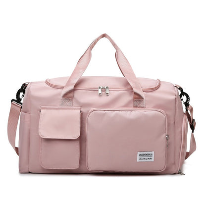 LZINA™ | Multi-Pocket Travel Bag, Sports and Gym Duffle with Separate Shoe Compartment