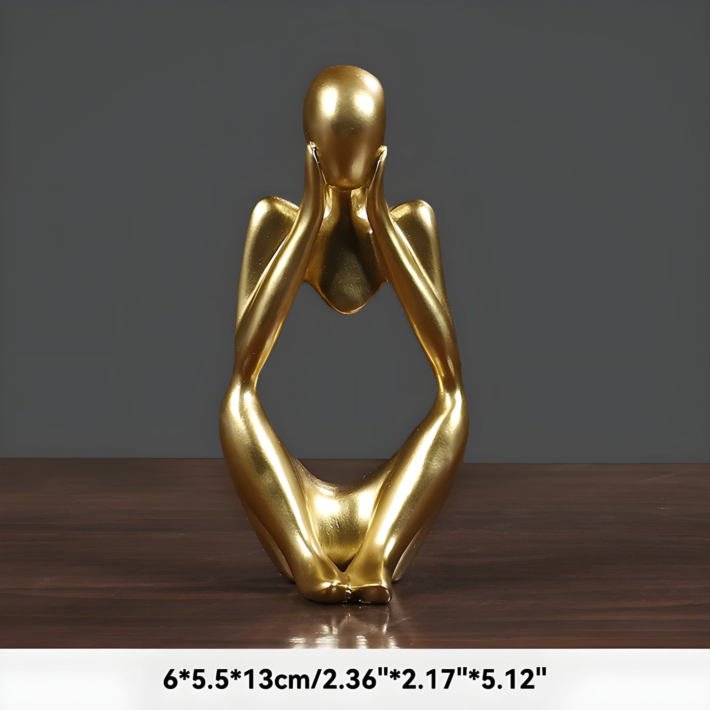 LZINA™ | Abstract Thinker Sculpture Home Decor