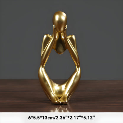 LZINA™ | Abstract Thinker Sculpture Home Decor