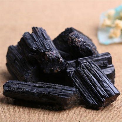 LZINA™ | Natural and mineral stones crystal black tourmaline raw stone home Ramadan decoration 2023