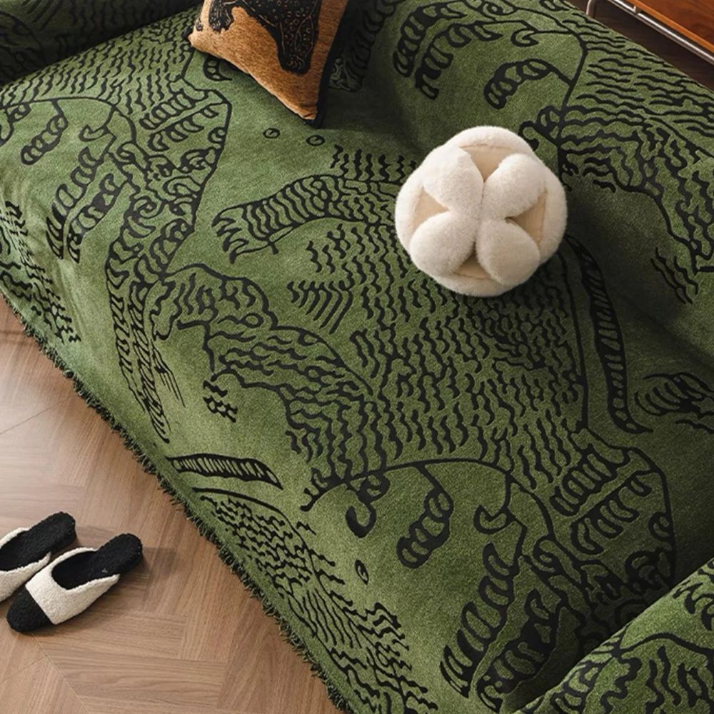 BowLift | Nature Sketch Pattern Sofa Cover