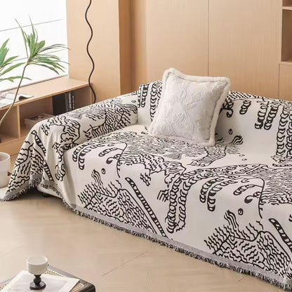 BowLift | Nature Sketch Pattern Sofa Cover