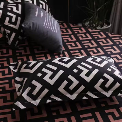 BowLift | Noir Enigma Duvet Cover Set | 3pcs Duvet Cover Set