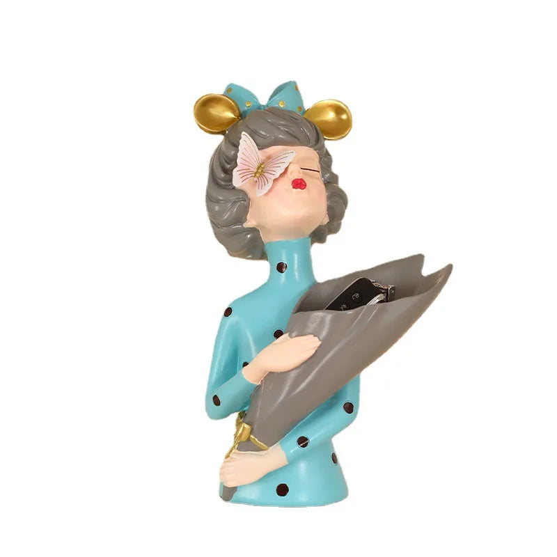 LZINA™ | FloralFinesse - Girl Vase Decor