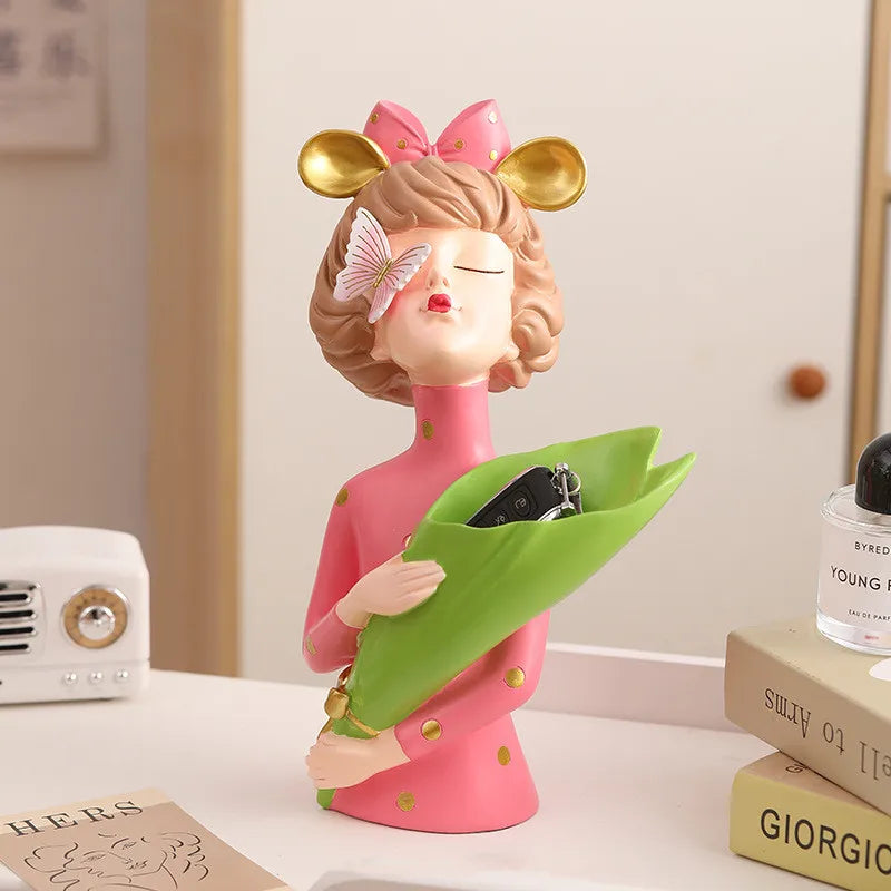LZINA™ | FloralFinesse - Girl Vase Decor