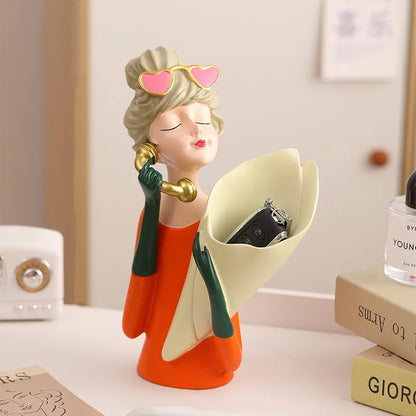 LZINA™ | FloralFinesse - Girl Vase Decor