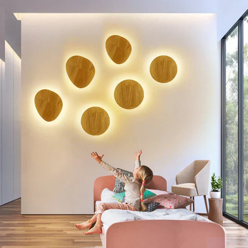BowLift LuxeRadiant Scandinavian Wooden Wall Lamp – Elegant Nordic Lighting