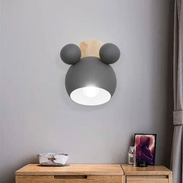 BowLift MickeyGlo Mickey Wall Lamp - Adorable Mickey-Themed Wall Light for Kids' Rooms