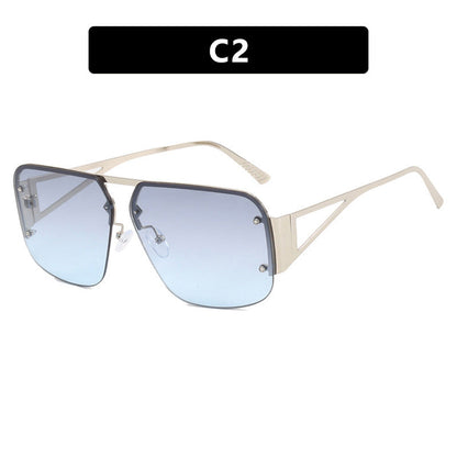Women’s Futuristic Sunglasses with Square Frame and Mirrored Lenses Bowlift