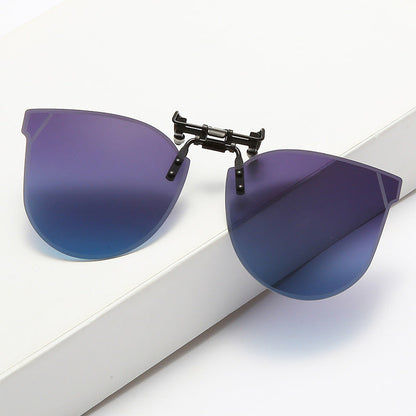 Women's fashionable sunglasses in a futuristic design with mirrored lenses Bowlift