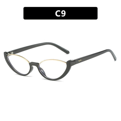 Women's Cat-Eye Sunglasses with Mirrored Lenses and Elegant Frame Bowlift