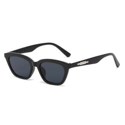 Women's fashionable Cat-Eye sunglasses with transparent frame and mirrored lenses Bowlift
