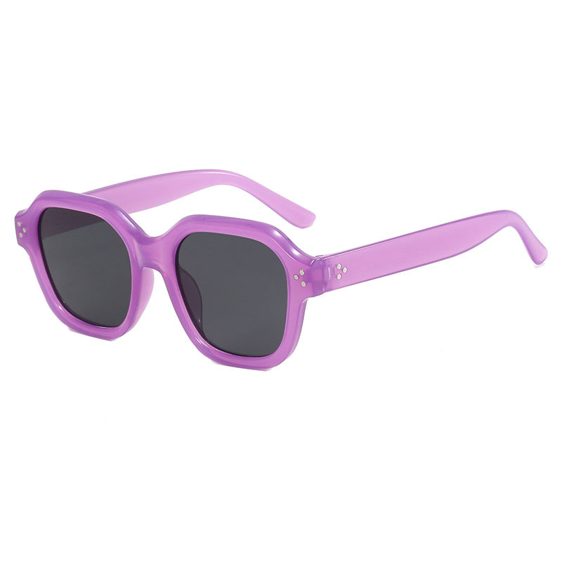 Ladies fashionable square sunglasses with mirrored lenses Bowlift