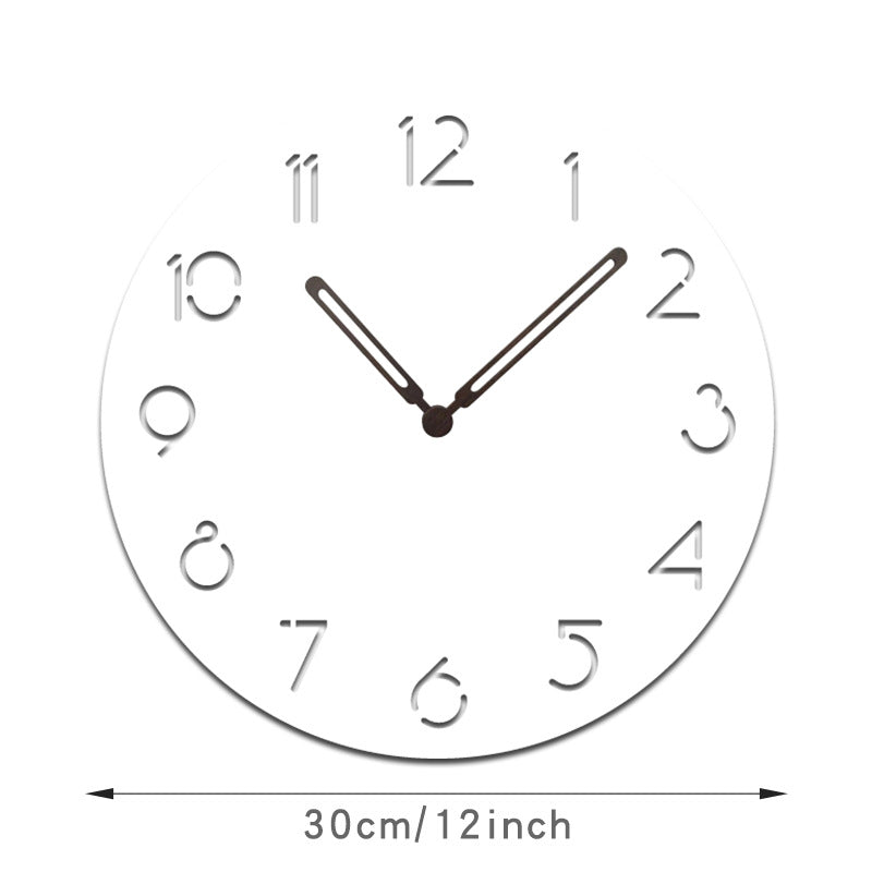 LZINA™ | Atmospheric LED Light Silent Wall Decor Clock