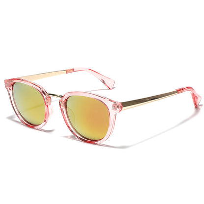 Women's fashion sunglasses with colorful, mirrored lenses and an elegant frame Bowlift
