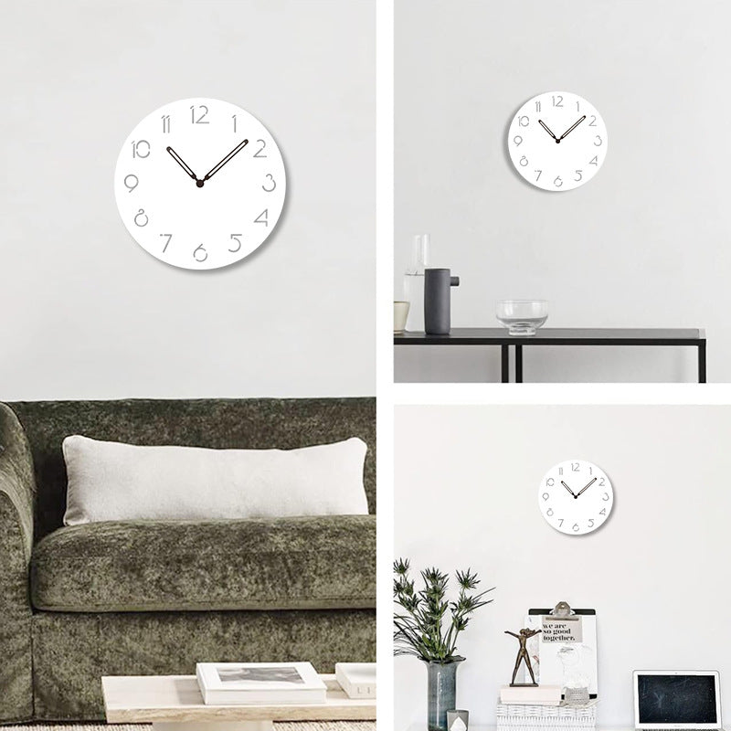 LZINA™ | Atmospheric LED Light Silent Wall Decor Clock