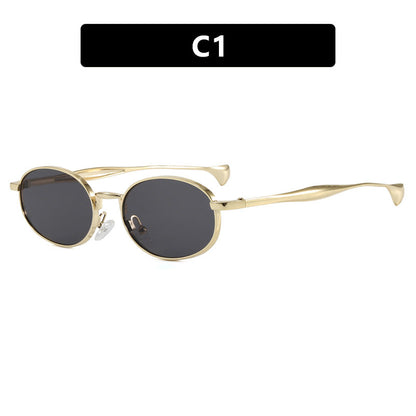 Women's robust round sunglasses with mirrored lenses Bowlift