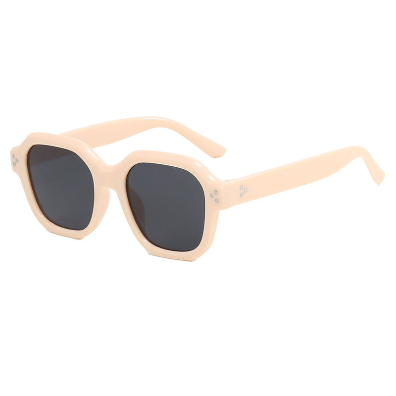 Ladies fashionable square sunglasses with mirrored lenses Bowlift