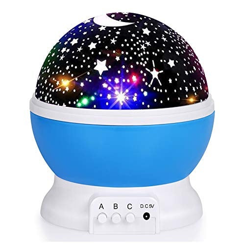 LZINA™ | Soothing Night Light Ball with Star Projection