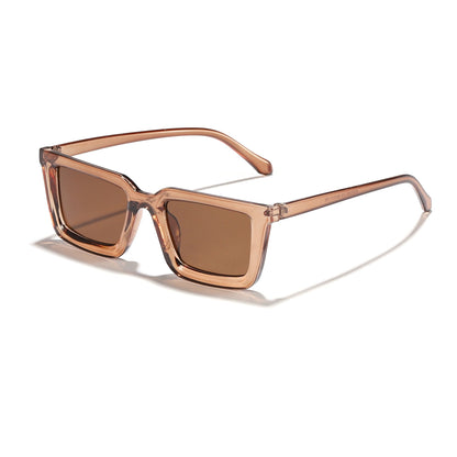 Women's modern square sunglasses with mirrored lenses Bowlift