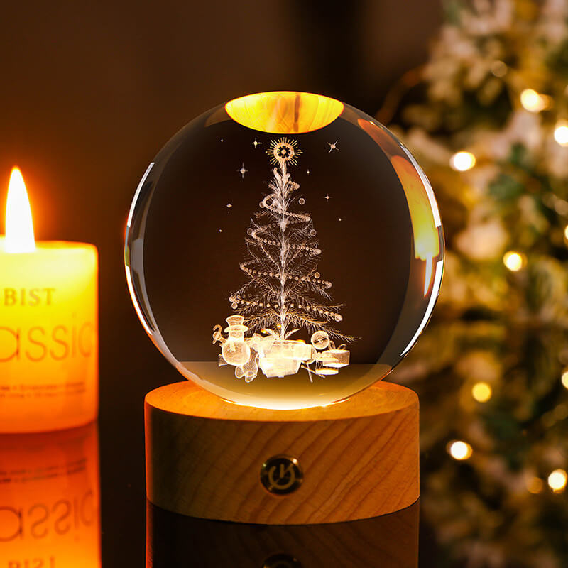 BowLift Crystal Ball Night Light - Soft Ambient Glow for Any Room