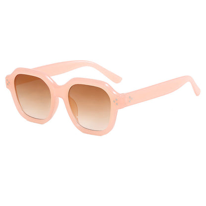 Ladies fashionable square sunglasses with mirrored lenses Bowlift
