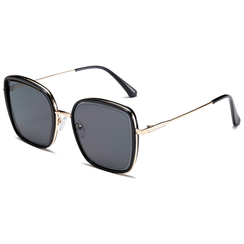 Women's Premium Sunglasses with Square Frame and Mirrored Lenses Bowlift
