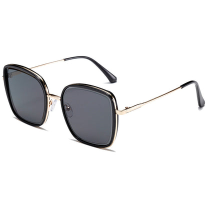Women's Premium Sunglasses with Square Frame and Mirrored Lenses Bowlift