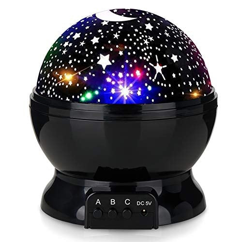 LZINA™ | Soothing Night Light Ball with Star Projection
