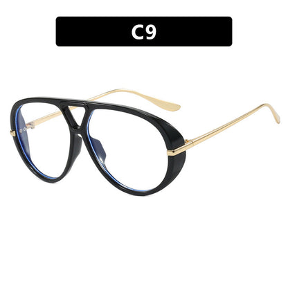Women's oversized sunglasses with elegant plastic frame and mirrored lenses Bowlift