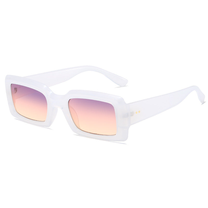 Ladies stylish square sunglasses with mirrored lenses Bowlift