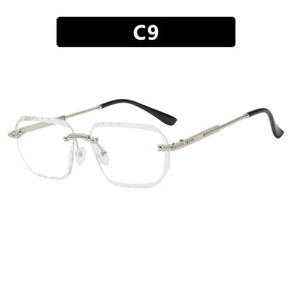 Women's geometric sunglasses with mirrored lenses and sturdy frame Bowlift