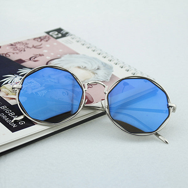 Women's Fashion Octagonal Sunglasses with Mirrored Lenses Bowlift
