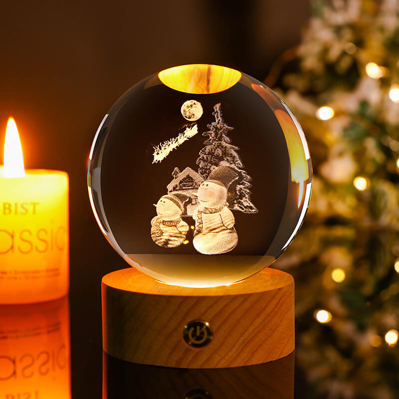 BowLift Crystal Ball Night Light - Soft Ambient Glow for Any Room