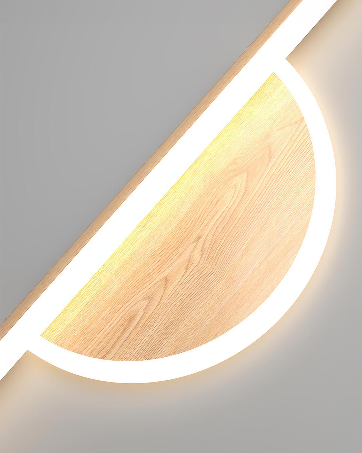 LZINA™ | Modern Wooden Arch Wall Lamp for Sleek Ambient Lighting