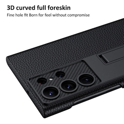 LZINA™ | Luxurious, ultra-thin leather phone case, shockproof, for Samsung Galaxy 23
