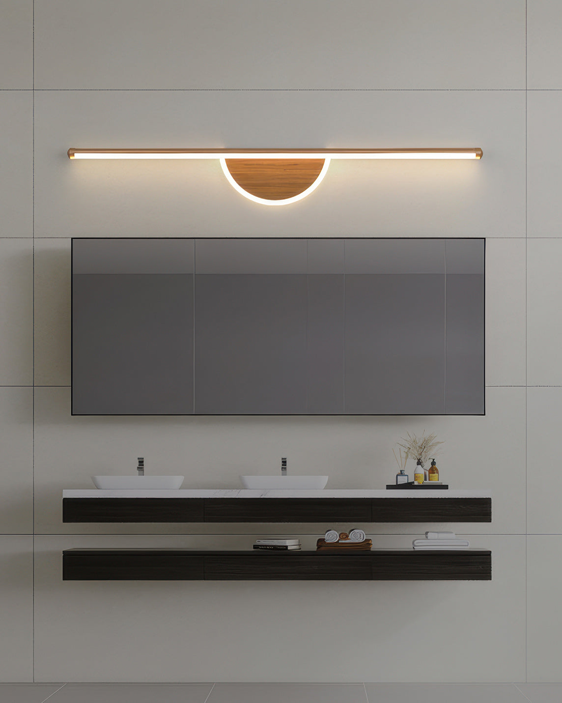 LZINA™ | Modern Wooden Arch Wall Lamp for Sleek Ambient Lighting