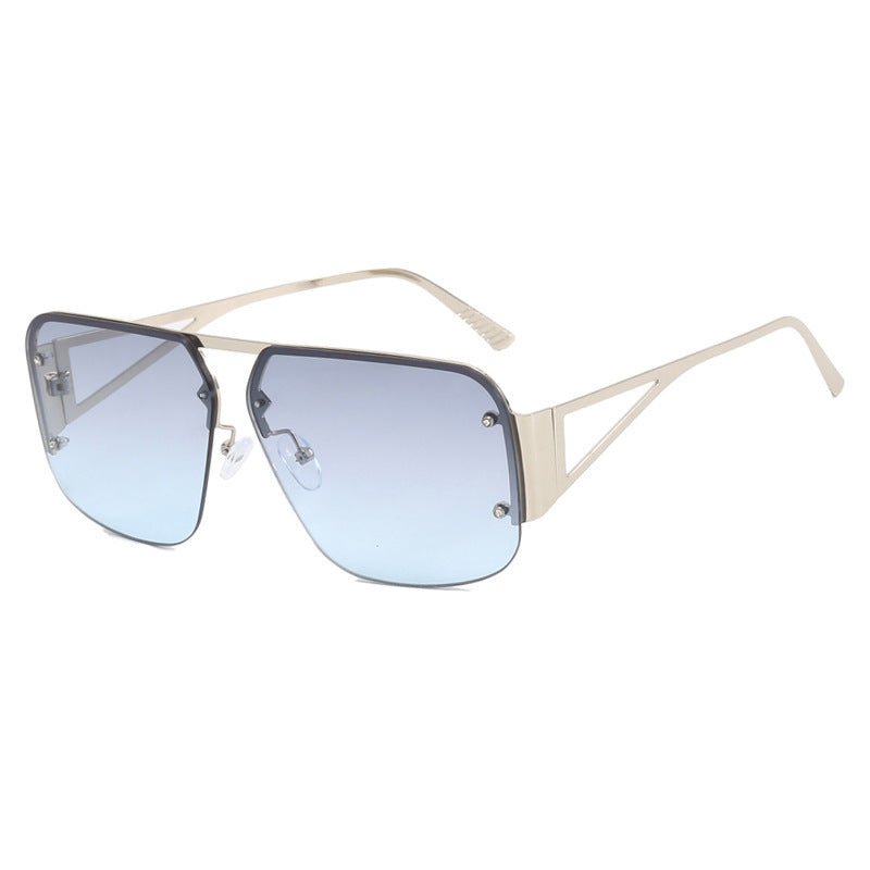 Women’s Futuristic Sunglasses with Square Frame and Mirrored Lenses Bowlift