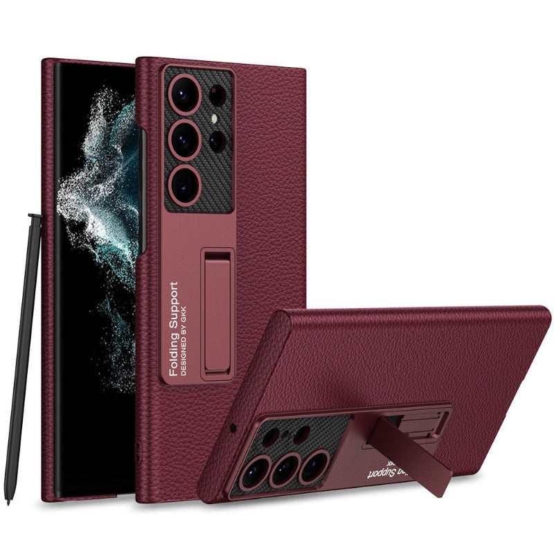 LZINA™ | Luxurious, ultra-thin leather phone case, shockproof, for Samsung Galaxy 23