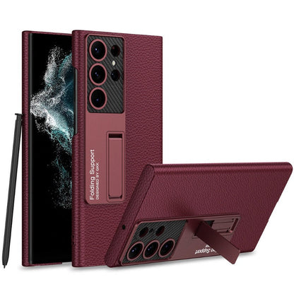 LZINA™ | Luxurious, ultra-thin leather phone case, shockproof, for Samsung Galaxy 23