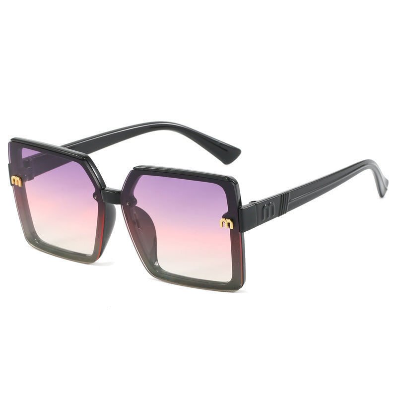Women's stylish square sunglasses with mirrored gradient Bowlift