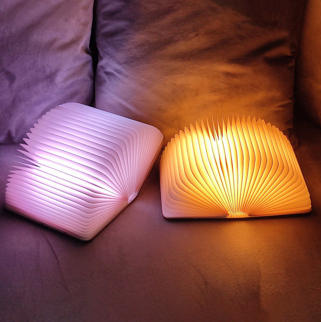 BowLift Wood Book Lamp - Cozy Desk Reading Light for Study, Gift, and Home Decor
