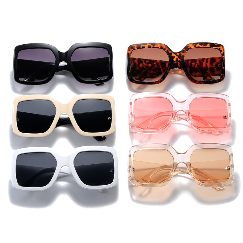 Women modern square sunglasses with mirror lenses Bowlift