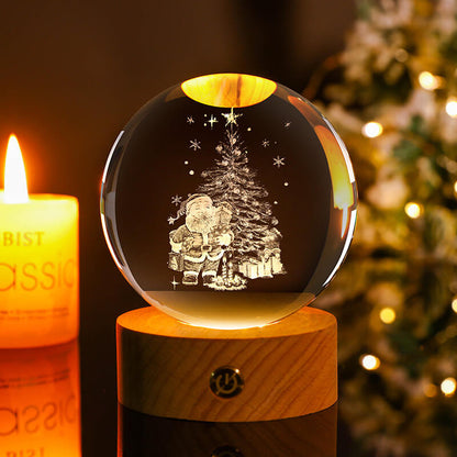 BowLift Crystal Ball Night Light - Soft Ambient Glow for Any Room