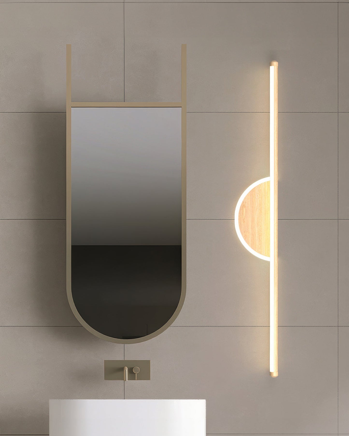 LZINA™ | Modern Wooden Arch Wall Lamp for Sleek Ambient Lighting